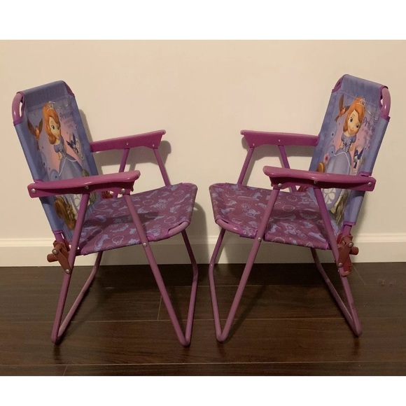 2 Disney Sofia the First Toddler Chairs Foldable - Picture 13 of 15